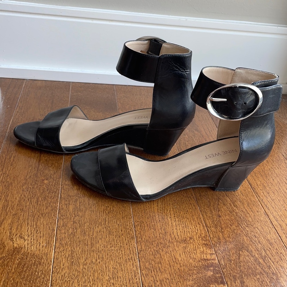 Nine West partial leather shoes